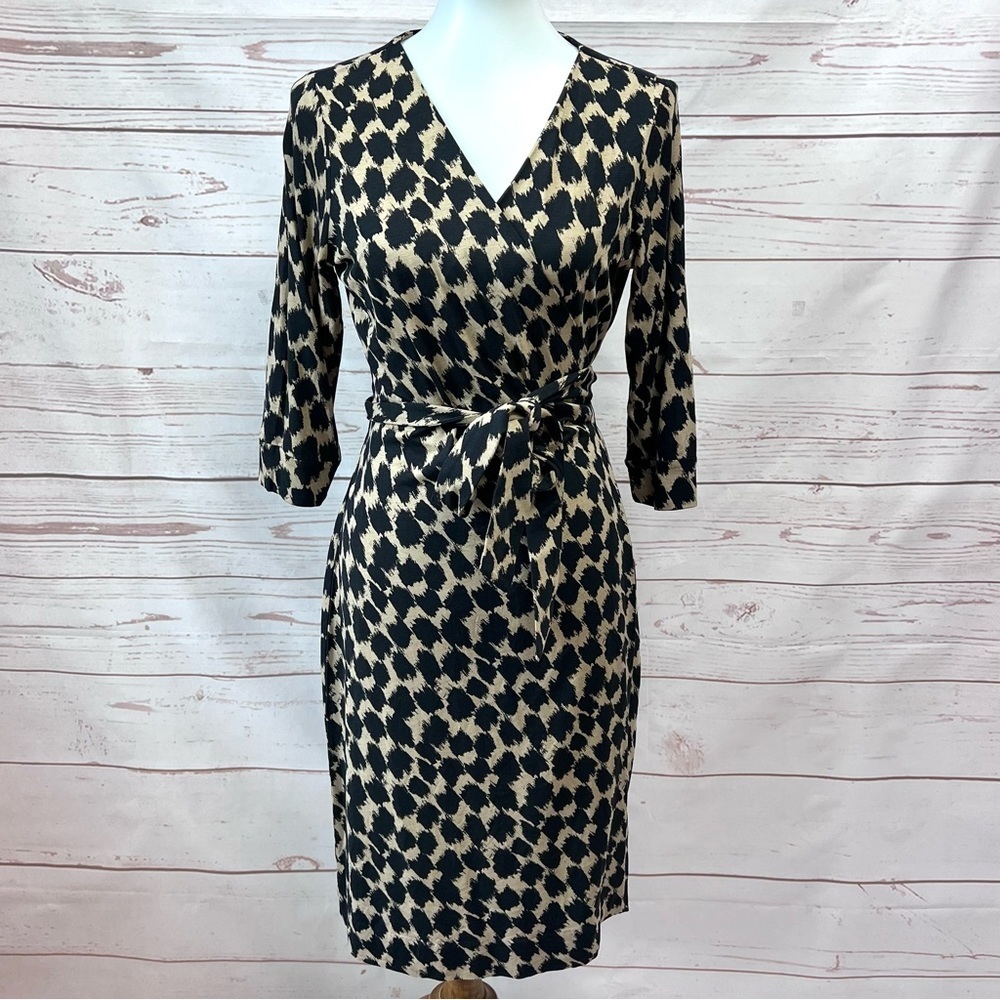 Diane Von Furstenburg Julian Two Henlow Birch Print Wrap Dress - Picture 7 of 14